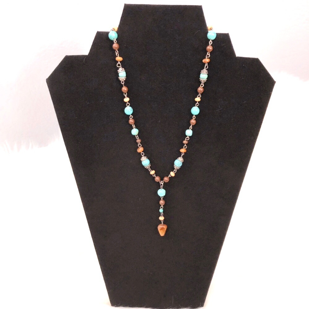 New York & Co. Multi Colored Stone Necklace